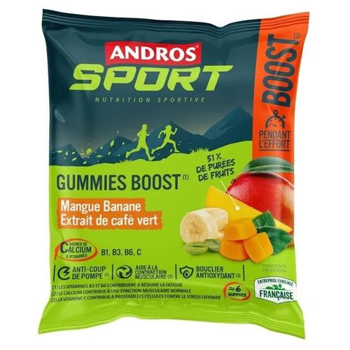 Gummies Boost (30g)|Mangue Banane|Barres Énergétiques|Andros Sport 