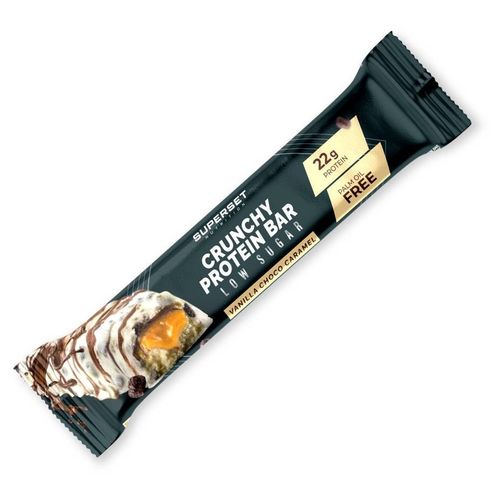 Crunchy Protein Bar (64g)|Vanille Choco Caramel|Barres Protéinées|Superset Nutrition 