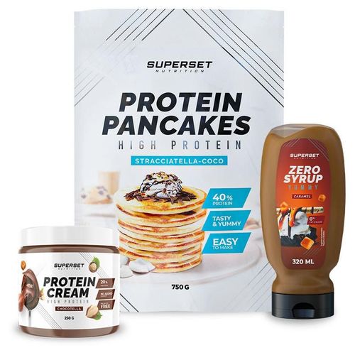 Pack Petit-Déj ¿ Pancakes - Protein Cream Chocotella + Zero Syrup Caramel 