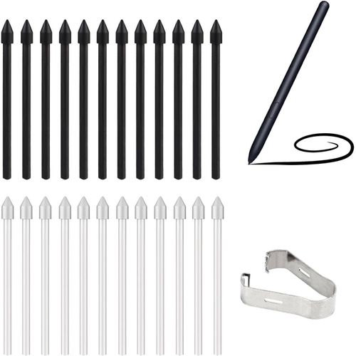 Lot De 24 Pointes De Stylet S Avec Pince À Épiler, Pointes De Rechange Pour Samsung Galaxy S8ultra/S21ultra/S22ultra/S23ultra/Note10/Note20/Note20ultra+S6/S6 Lite/S7[H622] 