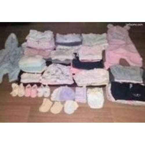 Lot Vêtements Bébé Fille 0-3 Mois