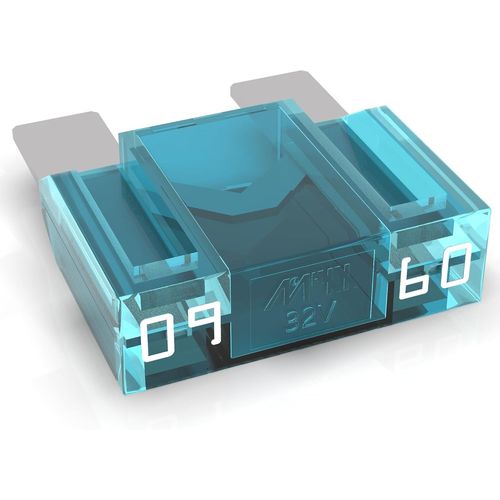 Fusible À Lame i 20-80A, Fusible Enfichable D'Automobile, Choix : 60A Ampères, Bleu, 1 Pièce[AUTO5130737]