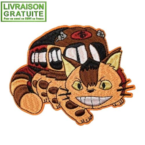 Patch Écusson Manga Totoro Chat-Bus Anime - Thermocollant