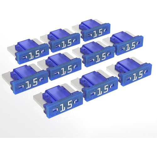 ¿Fusible Bleu 15A Automobile¿ - Certifié CE/ROHS (10 Pièces)[AUTO5131338]