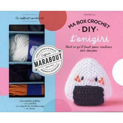 Ma Box Crochet Diy L'onigiri - Avec 4 Fils De Couleur, 1 Crochet, Du Rembourrage