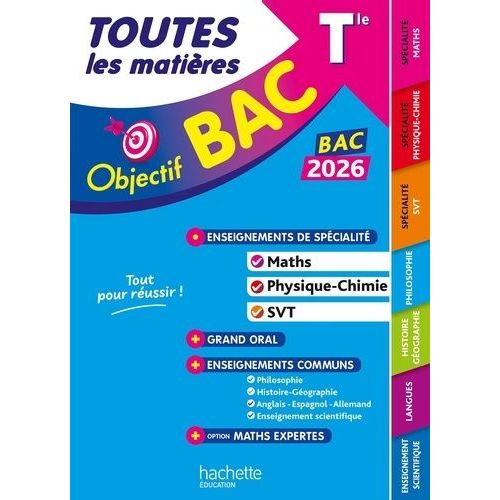 Toutes Les Matières Tle Spé Maths-Physique-Chimie - Svt + Enseignements Communs