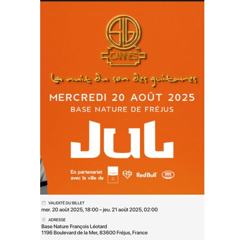 Vend Billet Jul Frejus