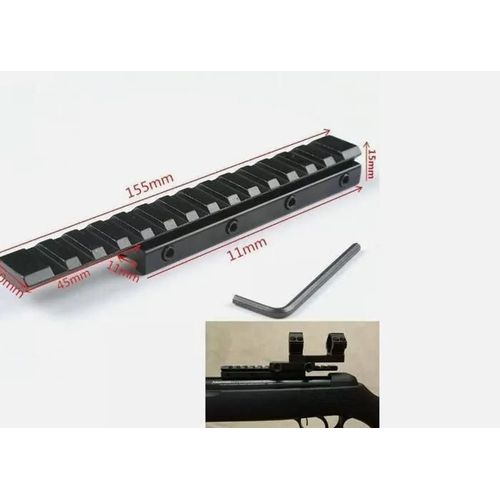 Accessoire Adaptateur De Rail 11mm À 20mm Monobloc Base Montage De Lunette Viseur Optique - Chasse Tir Sport