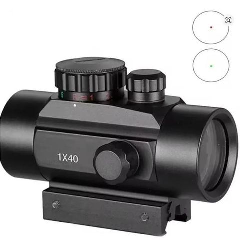 Accessoire Chasse Lunette De Visée 1x40 Red Dot ¿ Point Rouge / Vert Pour Chasse ¿ Compacte Et Polyvalente