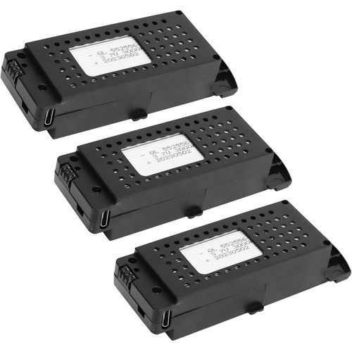 Gouts Et Couleursbatterie Lithium 3.7v 3000mah Pour Drone Rc S6 G6, Batterie De Secours Pour Drone Télécommandé Avec Câble De Chargement 3 En 1, Batterie De Rechange Pour Drone Rc S6 G6-Gouts Et Couleurs