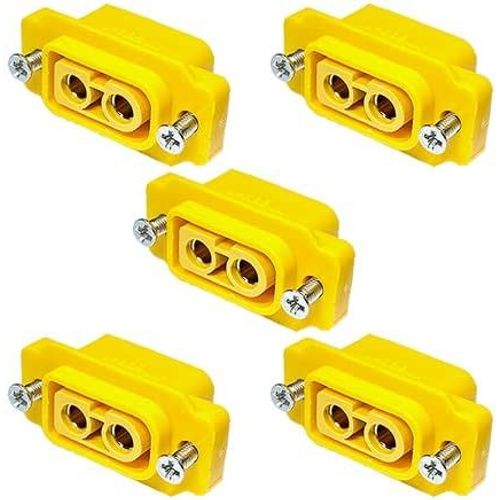 Gouts Et Couleurslot De 5 Connecteurs Encastrables D'origine Xt60e Xt60e-F Femelle Femelle Avec Vis Montage Copter Drone Lipo Batterie Connecteur Rc Modélisme-Gouts Et Couleurs
