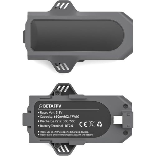 Gouts Et Couleurs2pcs Aquila16 Exclusive Battery 650mah 1s Battery 3.8v 60c Fpv Lihv Battery With Bt2.0 Connector Compatible For Aquila16 Fpv Kit, Aquila16 Brushless Drone Fly Freestyle And Racing In