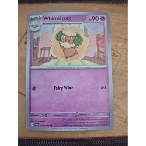 Carte Pokémon Whimsicott 035/091 -- Farfaduvet