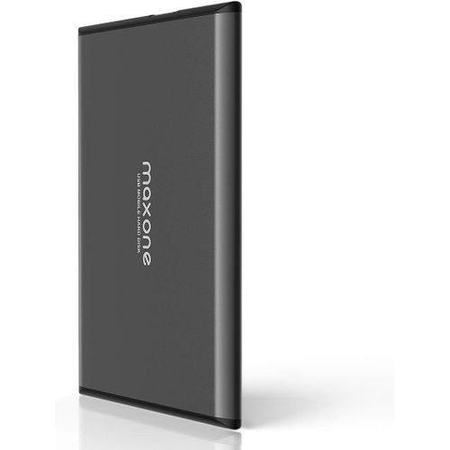 Hamiltion-Disques Durs Externes 500Go - 2.5'' Usb 3.0 Ultra Fin Tout-Aluminium Stockage Hdd Pour Xbox, Ps4, Pc, Mac, Laptop, Ordinateur De Bureau/ Portable, Wii U, Tv, Windows(Gris)