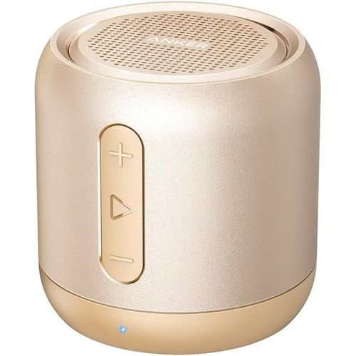 Hamiltion-Soundcore Mini Haut-Parleur Bluetooth, Compact, Avec 15 Heures D'Autonomie, Son Fantastique, Portée Bluetooth De 20 M, Radio Fm Et Basses Intenses (Gol