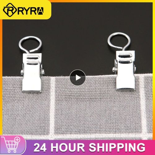 Crochets De Rideau De Tente En Métal Durable, Clips De Rideau Polyvalents, Facile À Utiliser, Accessoires De Décoration De Fenêtre, Haute Qualité