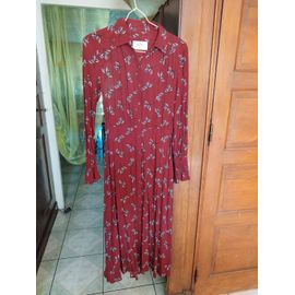 Robe Flore Bordeaux Ba&Sh Xs/34 Vintage