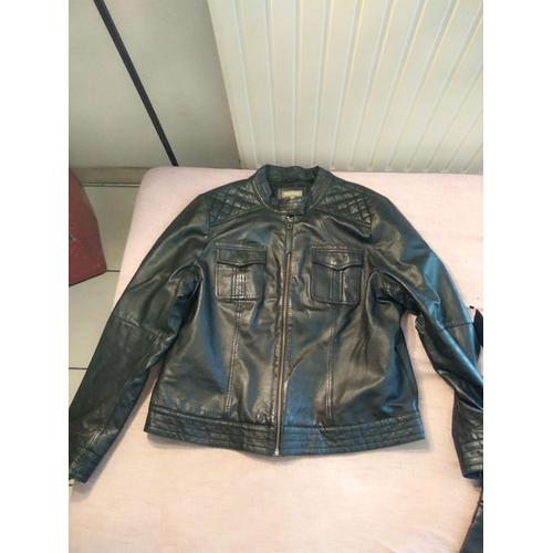 Vends 1 Veste Cuir D'agneau Taille Xl (42) Noire Femme, Marque In Extenso