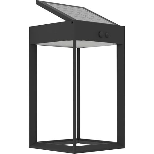 Hamiltion-Applique Murale Extérieure Led Suzzara, Lampe Solaire Avec Détecteur De Mouvement, Éclairage Mural D'extérieur Rectangulaire, Plastique Anthracite, Blanc Neutre, Ip44