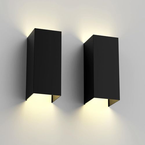 Hamiltion-Applique Murale Led Intérieur/Extérieur 12W-Lumière Réglable,Étanche Ip65-Design Moderne Pour Maison,Jardin,Terrasse,Salon. (Lumière Neutre 4000 K)