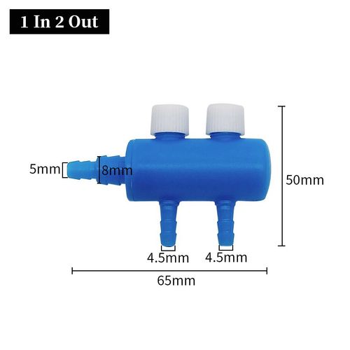 Mathiateur De Tuyau De Pompe À Air D'aquarium, Distributeur De Débit D'air, Trou De Shunt Réglable, Surpresseur D'oxygène, Accessoires D'adaptateur, 4mm