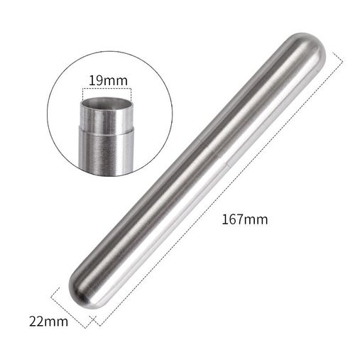 Étui à cigares en acier inoxydable, Tube hydratant Portable, simple