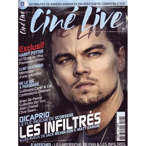 Cine Live  N° 106 : Dicaprio Le Flic Indigne De Scorsese Les Infiltrés