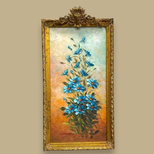 Tableau Fleur Bleu