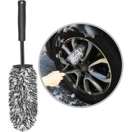Brosse Jantes Voiture, Brosse De Nettoyage En Microfibre, Brosse De Roue De Voiture Jante Sans Partie Métallique, Pas De Rayures Brosse Jantes Aluminium