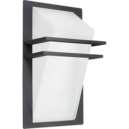 Hamiltion-Applique Murale Extérieure Park, Éclairage D¿Extérieur En Font D¿Aluminium Anthracite Et Verre Blanc, Spot Ip44