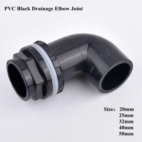Connecteur de tuyau de Drainage en PVC 20-50mm, 1 pièce, coude d