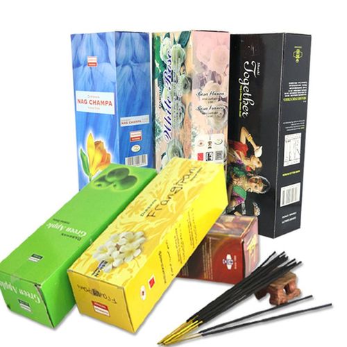 Encens en bois de santal importé de l'inde, bâton d'arôme d'intérieur, pour le sommeil, la santé, la décoration de la maison, parfum Rose jasmin, aromathérapie