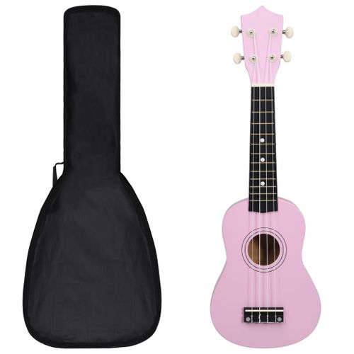 Vidaxl Jeu De Ukul¿¿L¿¿ Soprano Avec Sac Pour Enfants Rose 21"