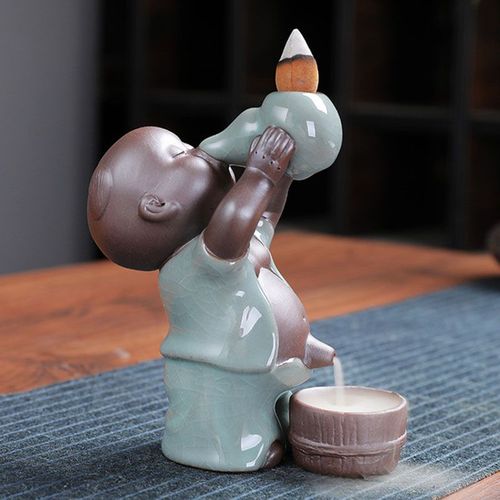 Encensoir à reflux pour enfant, brûleur de glace créatif, pour boisson, scène de vin, artisanat en céramique, brûleur d'arôme, ornements de décoration de maison