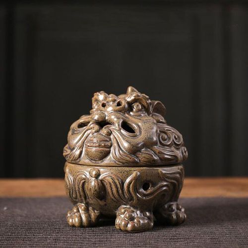 Porte-encens en bois de santal pour la décoration intérieure, Eva d'aromathérapie de troupes courageuses, parfum de reflux de fumer, porcelaine de bon augure, richesse