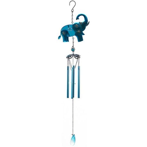 Carillons éoliens en Tube d'éléphant en métal de couleur bleue, ornements suspendus créatifs et exquis, décoration de balcon pour la maison