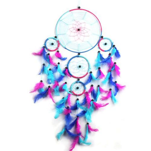 Carillons éoliens en plumes colorées, artisanat créatif fait à la main, pendentif en plumes de voiture, ornements suspendus, décoration de maison, cadeau pour ami