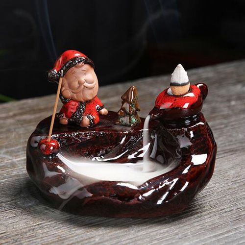Brûleur d'aromathérapie pour cadeau de noël, cadeau créatif, père noël, reflux, four à encens, montre bonhomme de neige Chan, décoration de la maison, Festival
