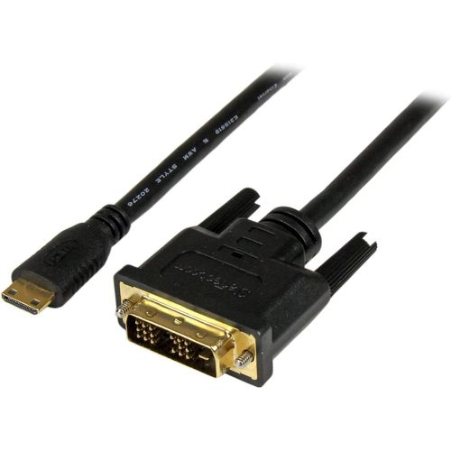Câble Mini HDMI vers DVI de 1m - Câble DVI-D vers HDMI (1920x1200p) - Mini HDMI Mâle 19 Broches vers DVI-D Mâle - Câble Convertisseur pour Moniteur Numérique M/M (HDCDVIMM1M)