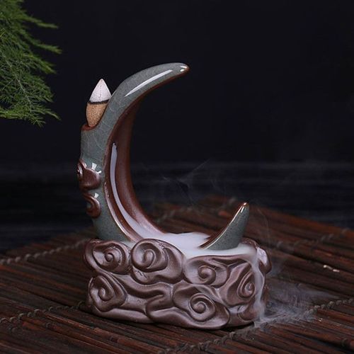 Encensoir à reflux de sable violet, brûleur aromatique Pour théière, nuage, maison, bureau, artisanat de la route