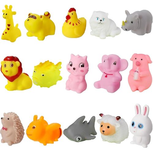 Lot de 15 Jouets pour Le Bain et La Piscine - Animaux Aquatiques pour Enfants à Partir de 1 An - Baignoire Jouet pour Garçons et Filles