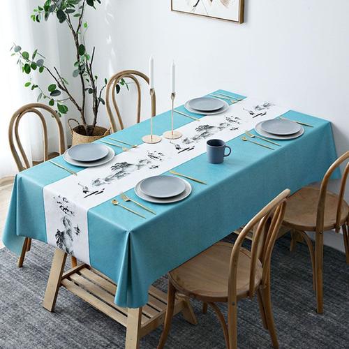 Nappe De Table Imperméable À L'huile De Style Chinois, Nappe Décorée Pour La Maison, Couverture De Table En Pvc, Accessoires De Table, Textile Pour La Maison