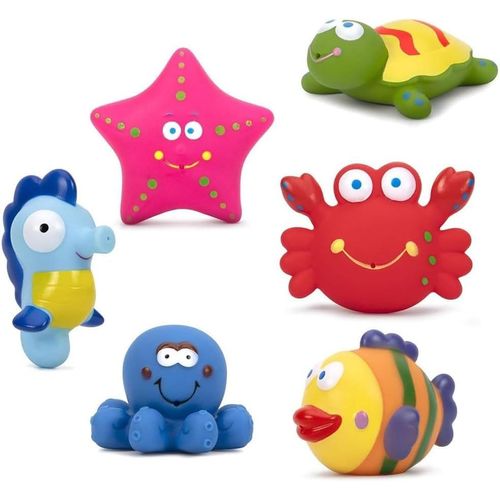 6 Pièces Jouet de Bain Bébé, Jeux de Bain pour Bébé, Jouet de Bain à Remonter pour Bebe, Jouets de Baignoire 1 2 3 4 Ans, Animaux Jouets Flottants, Jouets Aquatiques pour Enfants