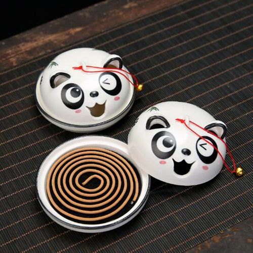 Encensoir à bobine Animal Panda créatif, brûleur d'arôme, support diffuseur de cône de four d'aromathérapie, décoration de maison