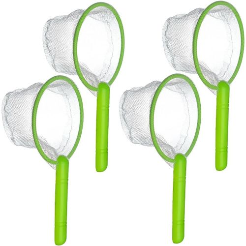 4 Pcs Ensembles De Pêche Enfants Jouet De Bain en Plastique Poisson Rouge Artificielle Aquarium Poissons Flottant Faux Poissons avec Épuisette pour Enfant en Âge Enfants Piscine