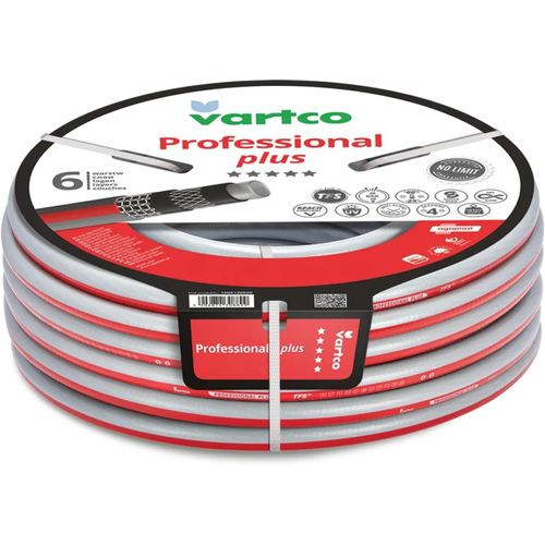 Professional Plus Tuyau d'arrosage flexible à 6 couches - Système sans torsion - Tuyau d'arrosage de jardin - Résistant aux UV - 30 bar (1/2"" 50 m)
