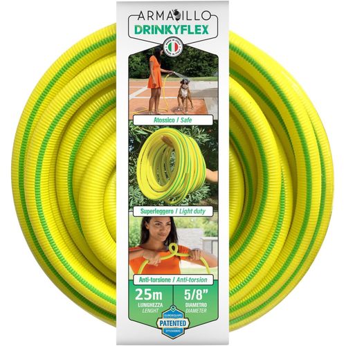 Armadillo Drinky Flex 30 Mètres, Tuyau d'Arrosage de Jardin, Super Léger Anti-Torsin 22,5 Metres - Tuyau d'Arrosage Extensible Anti Torsion, Eau Jardin Irrigation Pipe