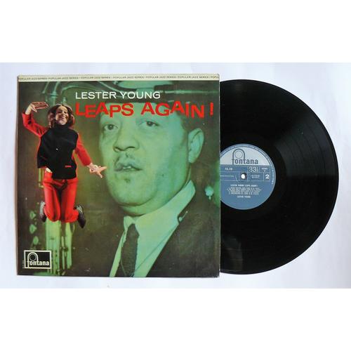 Lp Lester Young : Leaps Again ! - Fontana Fjl 128 - U.K. - 1966