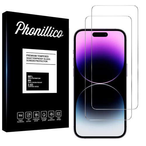 Verre Trempé Pour Iphone 15 / Iphone 15 Pro [Pack 2] Film Vitre Protection Ecran Phonillico®