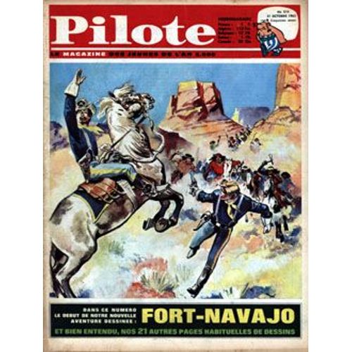 Pilote 210 - 21 Octobre 1963- Premiere Histoire De Blueberry - Couverture Gir